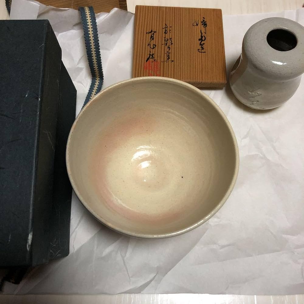 宇治　朝日焼　茶碗と蓋おきセット 宇治朝日焼茶碗と蓋おきセット